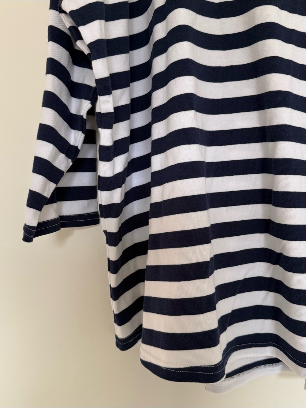 Vineyard Vines Navy & White Striped 3/4 Sleeve Top - Picture 3 of 7